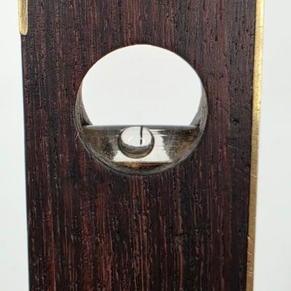 9" E. Preston & Sons rosewood and brass torpedo level
