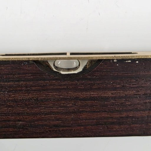 9" E. Preston & Sons rosewood and brass torpedo level