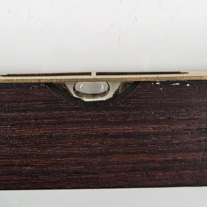 9" E. Preston & Sons rosewood and brass torpedo level