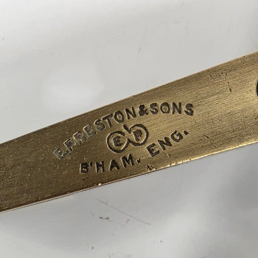 9" E. Preston & Sons rosewood and brass torpedo level