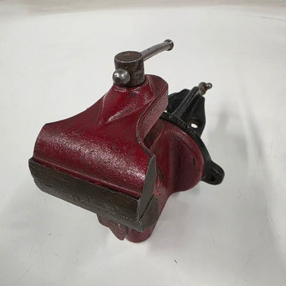 Antique Brink & Cotton jewelers vise with swivel base and mini anvil