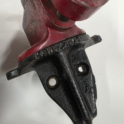 Antique Brink & Cotton jewelers vise with swivel base and mini anvil