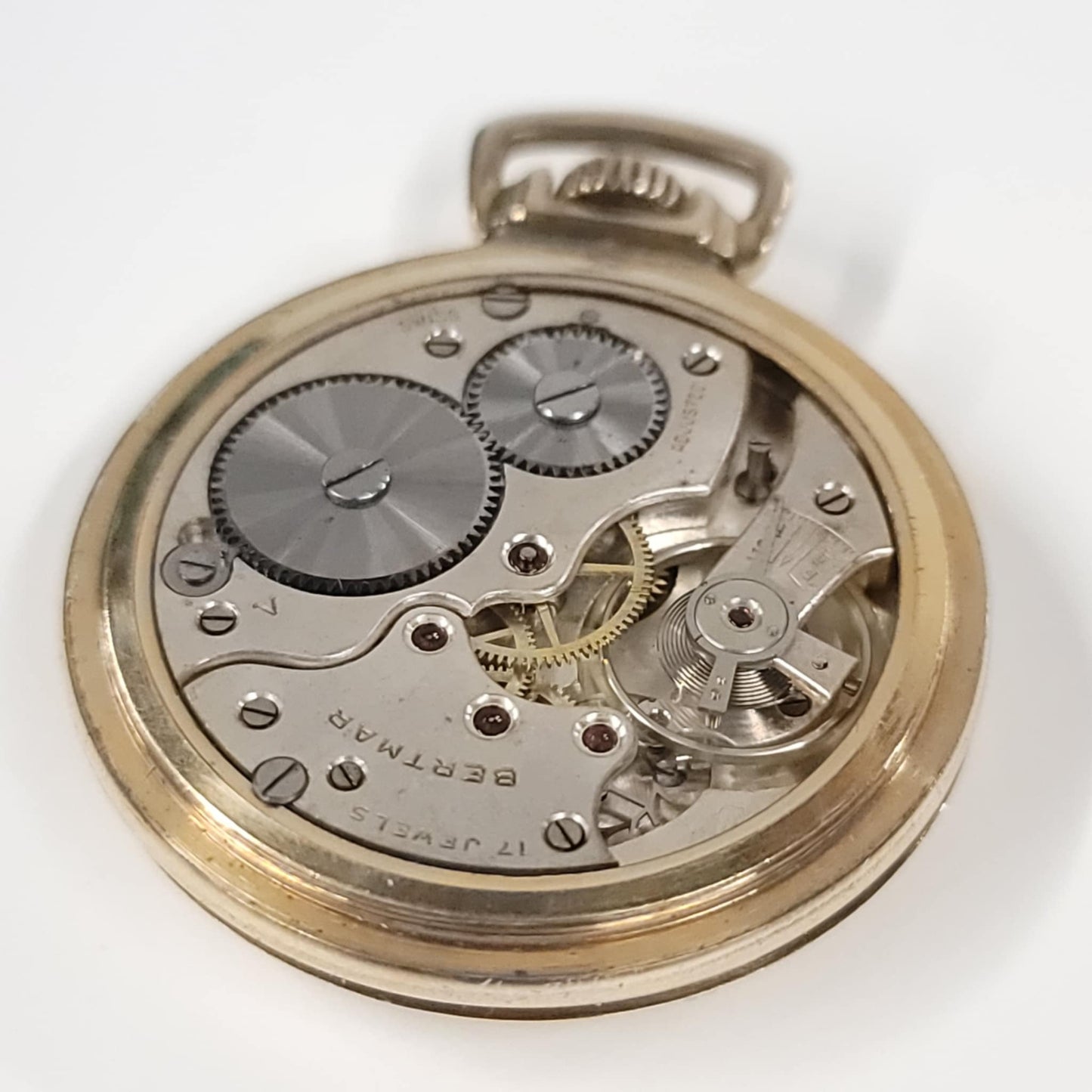 Bertmar 17 Jewel Antique Swiss Pocket Watch