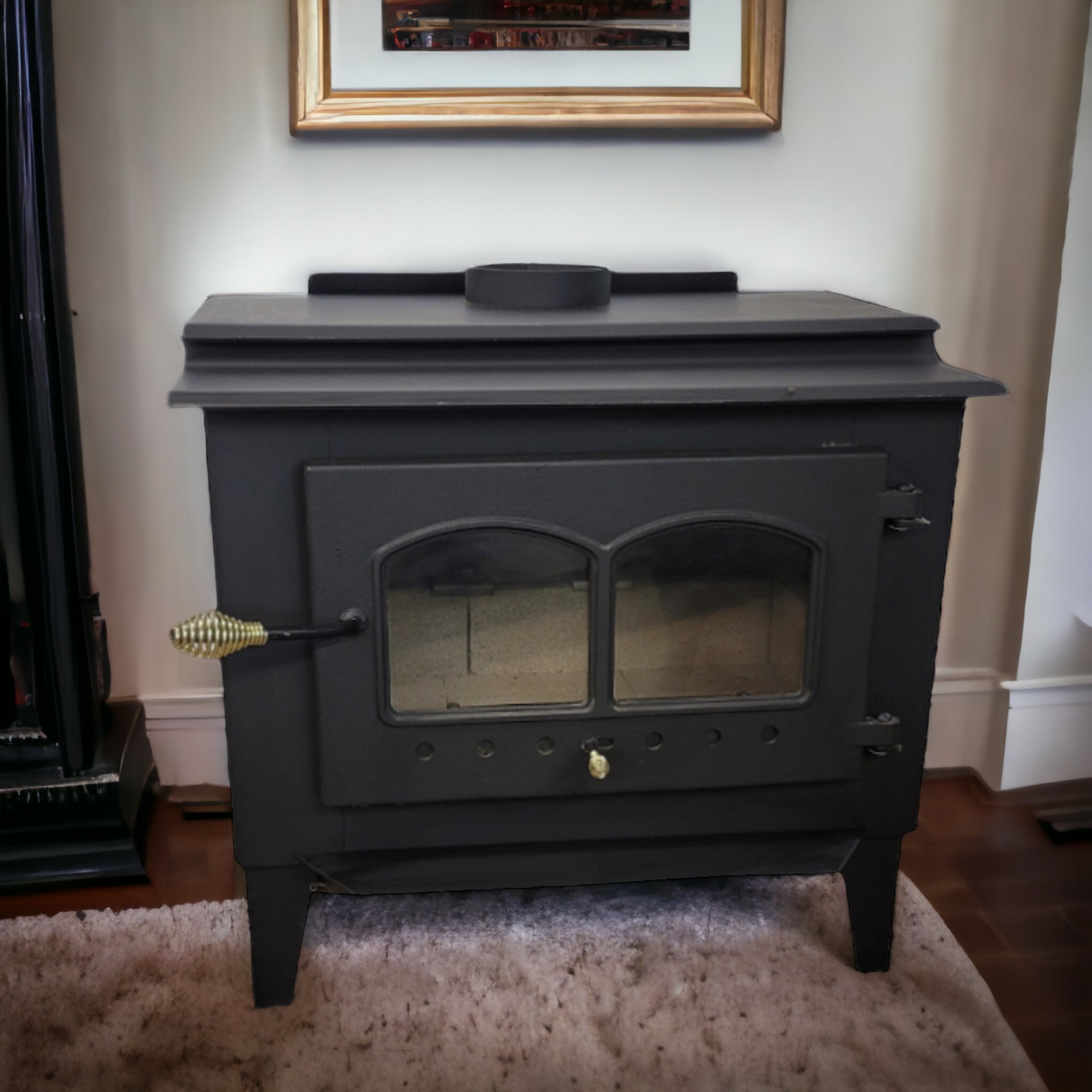 Century Wood Stove Large Glass Fire View Door – Wainfleet Trading Post
