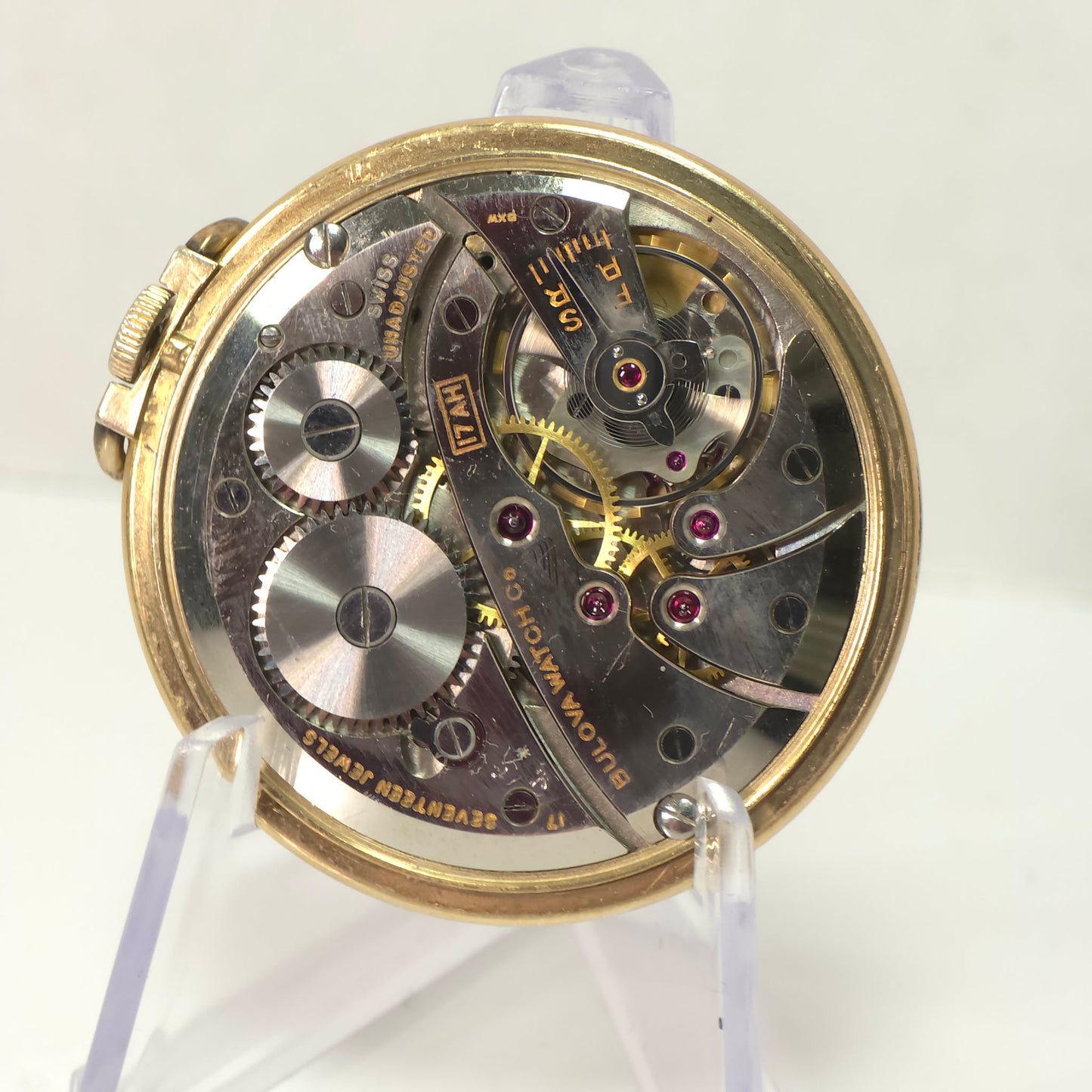 Bulova 17AH Pocket Watch 17 Jewels Gold Filled WWII Presentation O’Keefe’s Brewing 1943