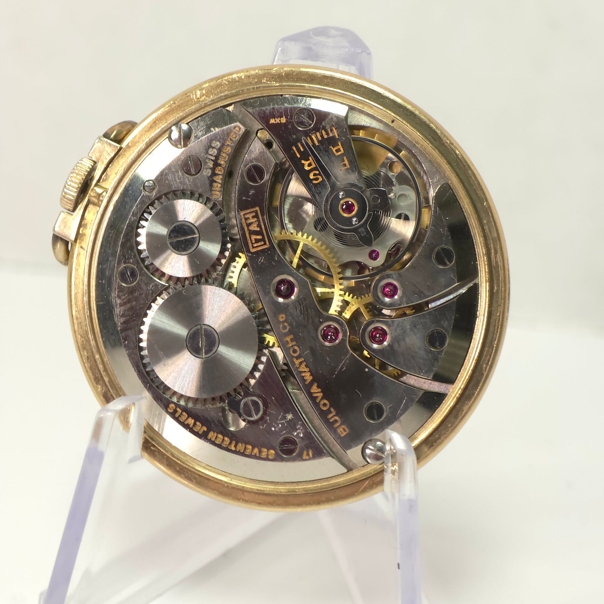 Bulova 17AH Pocket Watch 17 Jewels Gold Filled WWII Presentation O’Keefe’s Brewing 1943