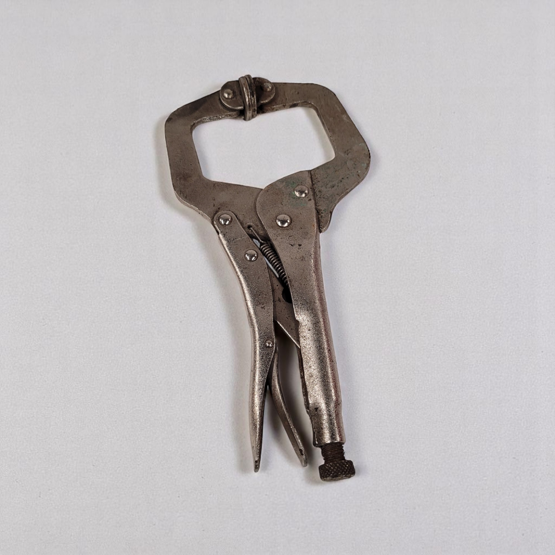 Heavy Duty 11" C-Clamp Locking Pliers With Swivel Pads