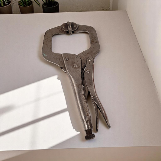 Heavy Duty 11" C-Clamp Locking Pliers With Swivel Pads