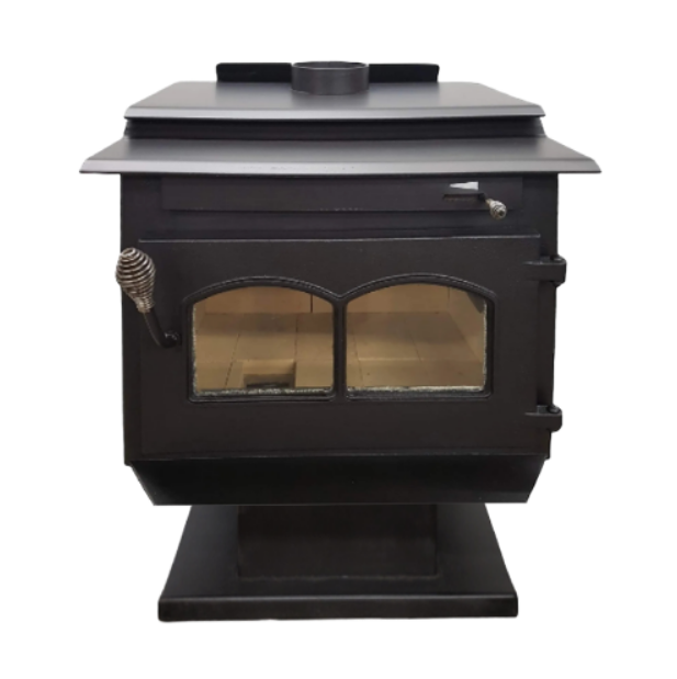 Large Jacuzzi Air Tight Wood Stove Glass View Doors - Wainfleet Trading Post