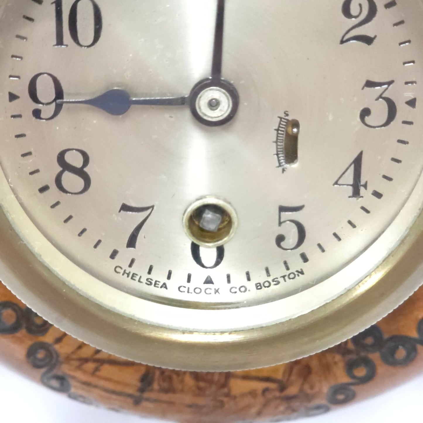 Chelsea Clock Co Boston Ship Wheel Clock – Nautical Brass Marine Clock