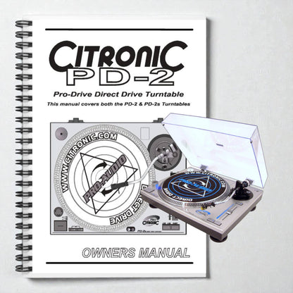 Citronic PD-2 turntable manual 