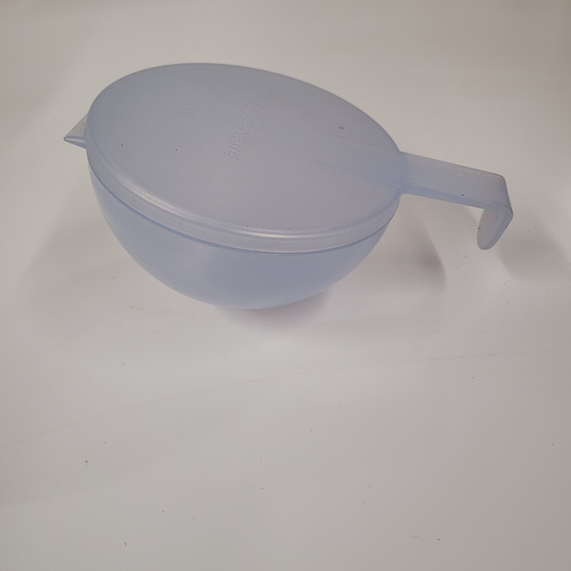 Vintage Tupperware Blue Forget Me Not Hanging Onion Tomato Citrus Keeper With Attached Lid