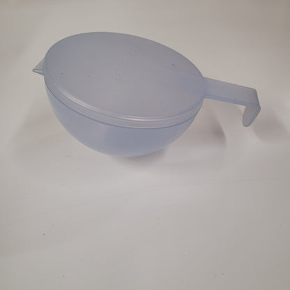 Vintage Tupperware Blue Forget Me Not Hanging Onion Tomato Citrus Keeper With Attached Lid