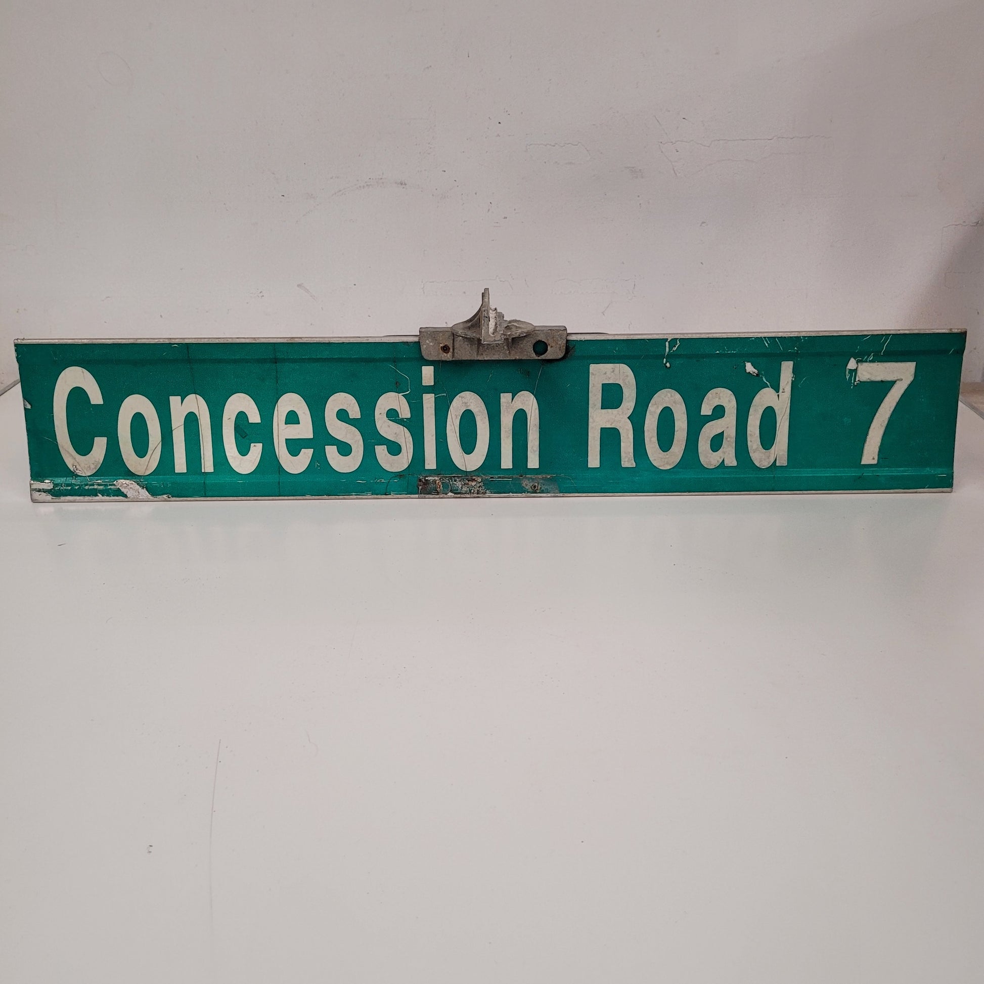 Vintage Authentic Concession Road 7 Street Sign
