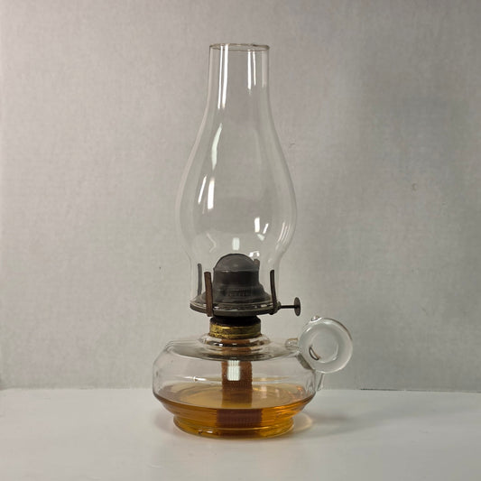 Victorian Finger Oil Lamp with Correct Burner 13”
