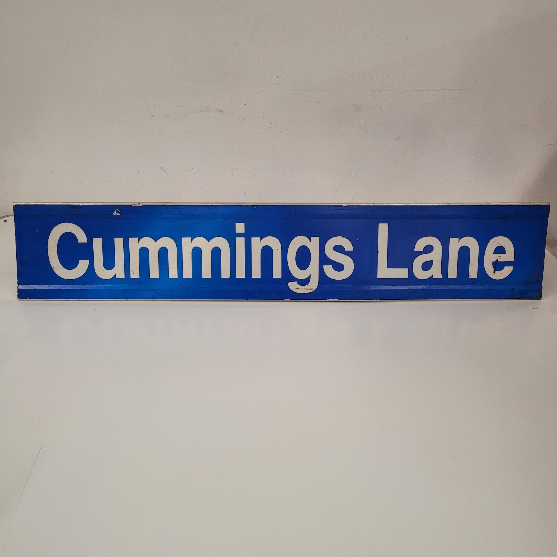 Vintage Cummings Lane Street Marker Sign