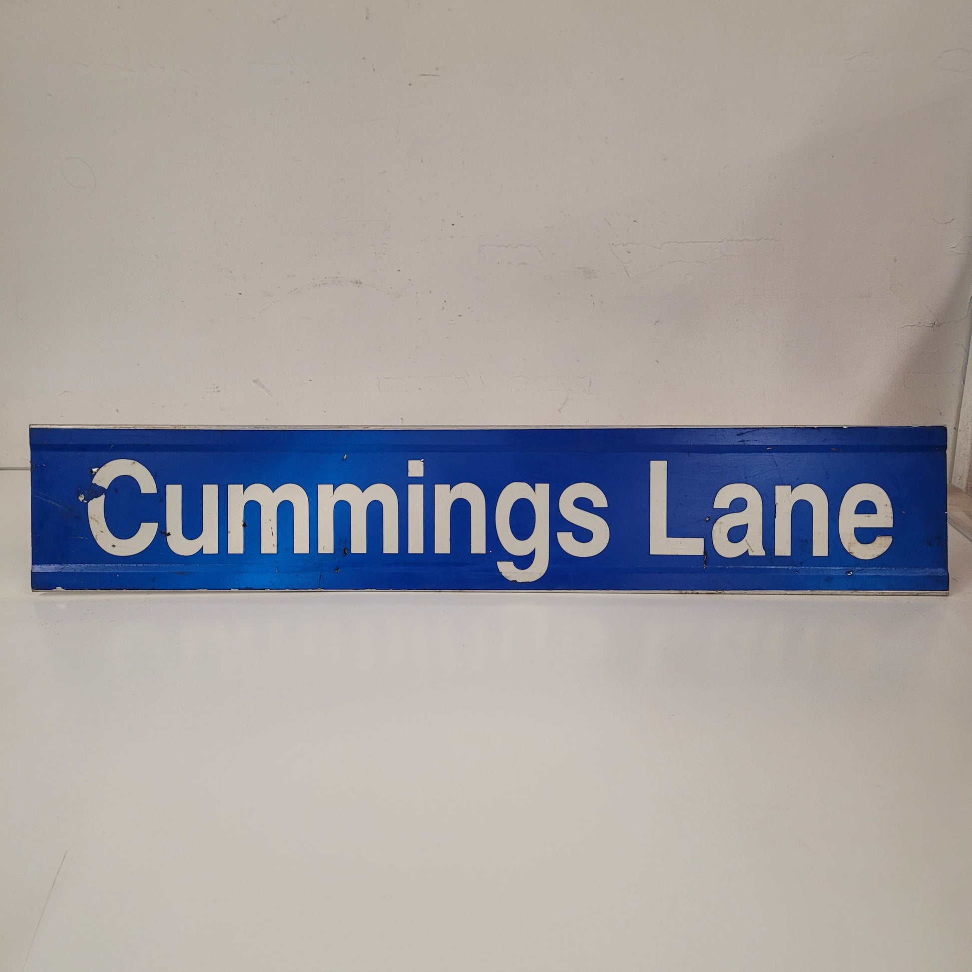 Vintage Cummings Lane Street Marker Sign