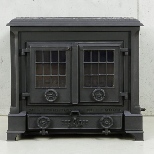 Coalbrookdale Darby cast iron wood and coal stove with glass doors