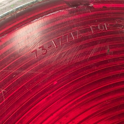 Antique Dominion Auto railway signal light with original double red lenses.
