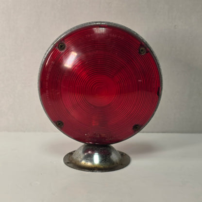 Antique Dominion Auto railway signal light with original double red lenses.