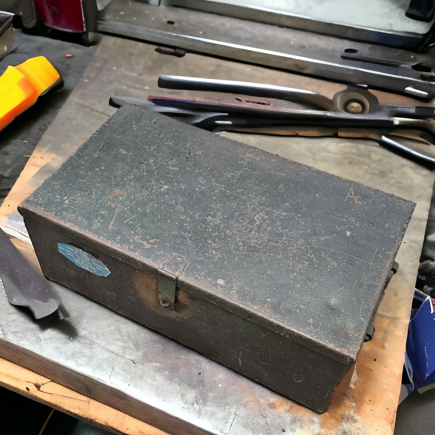 Extremely heavy-duty steel toolbox built for decades of dependable shop and industrial use.