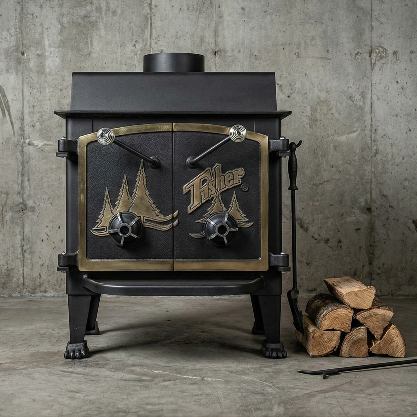 Fisher Grandma Bear Wood Stove