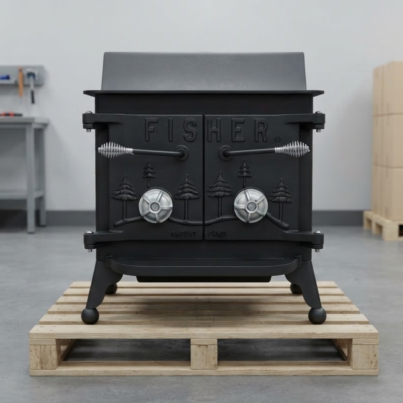 Fisher wood stove shipping image 