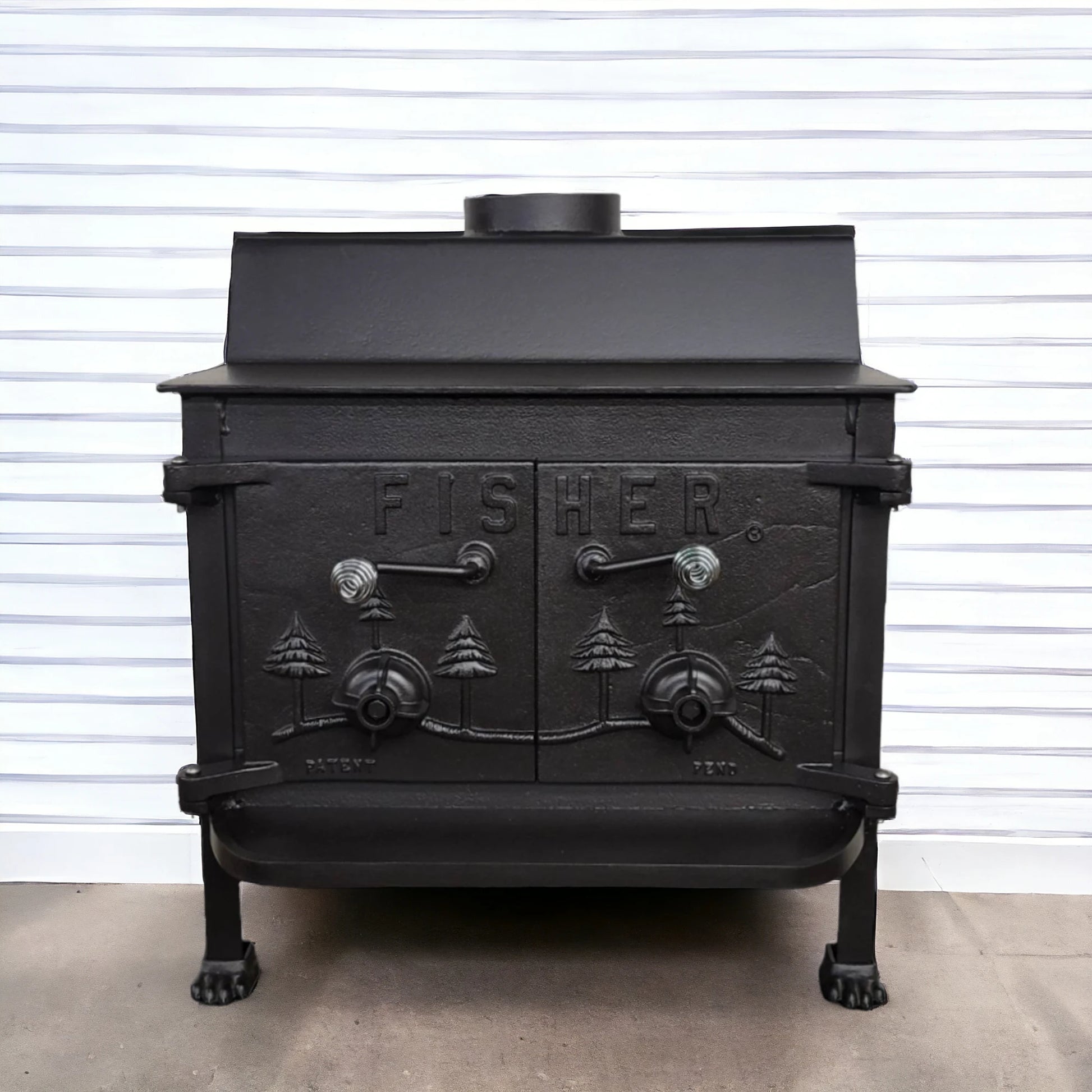 Grandpa Bear Fisher Wood Stove Top Vent Wainfleet Trading Post