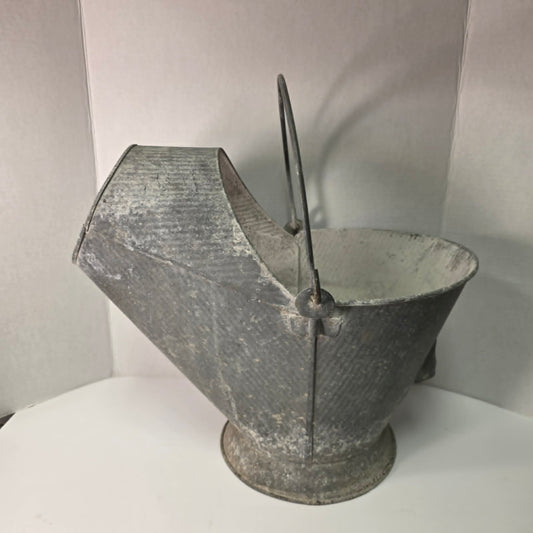 Vintage Ash Bucket Farmhouse Porch Garden Decor