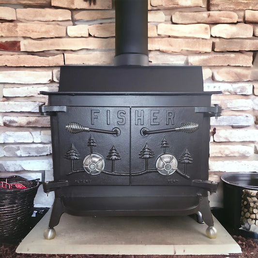 Grandpa Bear Fisher Wood Stove With Ball Feet