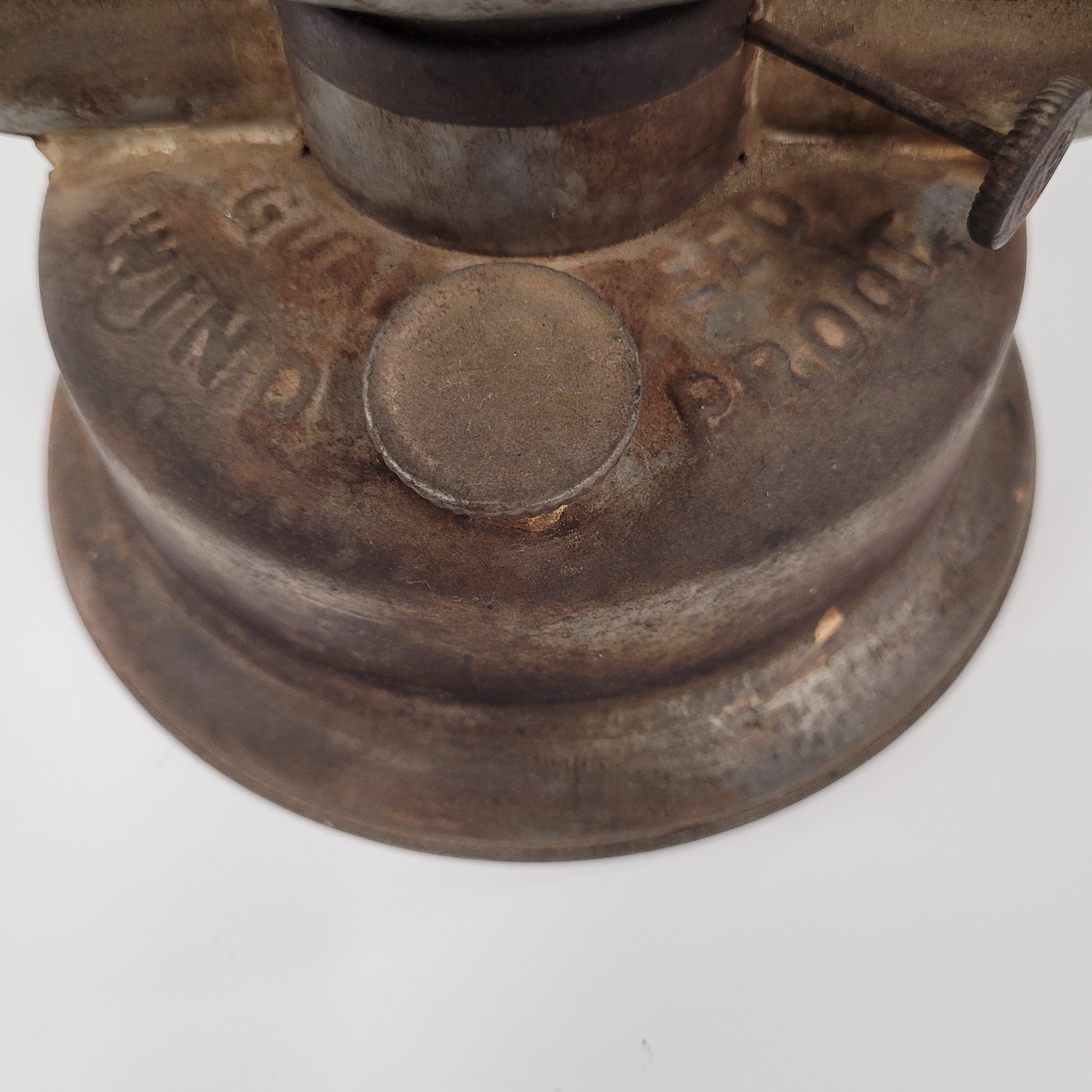 Antique Grey Beacon GSW Wind Proof Barn Lantern Made In Canada With Globe