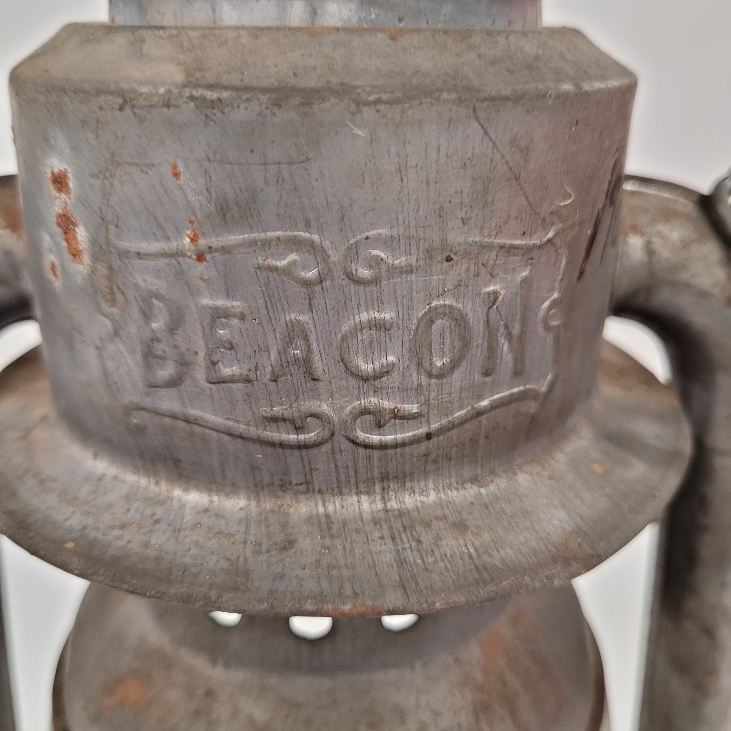 Antique Grey Beacon GSW Wind Proof Barn Lantern Made In Canada With Globe