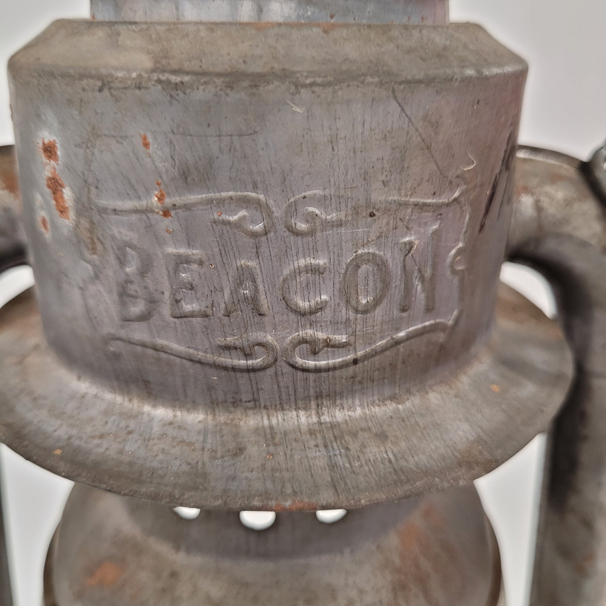 Antique Grey Beacon GSW Wind Proof Barn Lantern Made In Canada With Globe