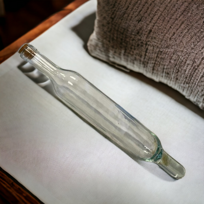 Vintage Glass Pastry Rolling Pin With Removable Cork