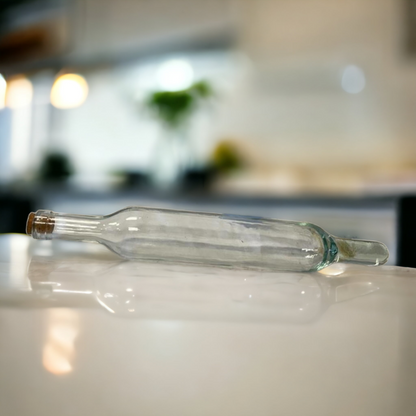 Vintage Glass Pastry Rolling Pin With Removable Cork