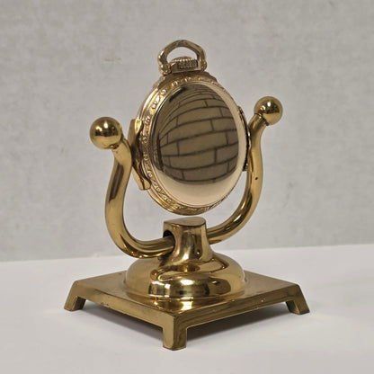 Hamilton 992B Railway Special Size 16 pocket watch with triple-sunk porcelain dial and original gold-filled scroll case.