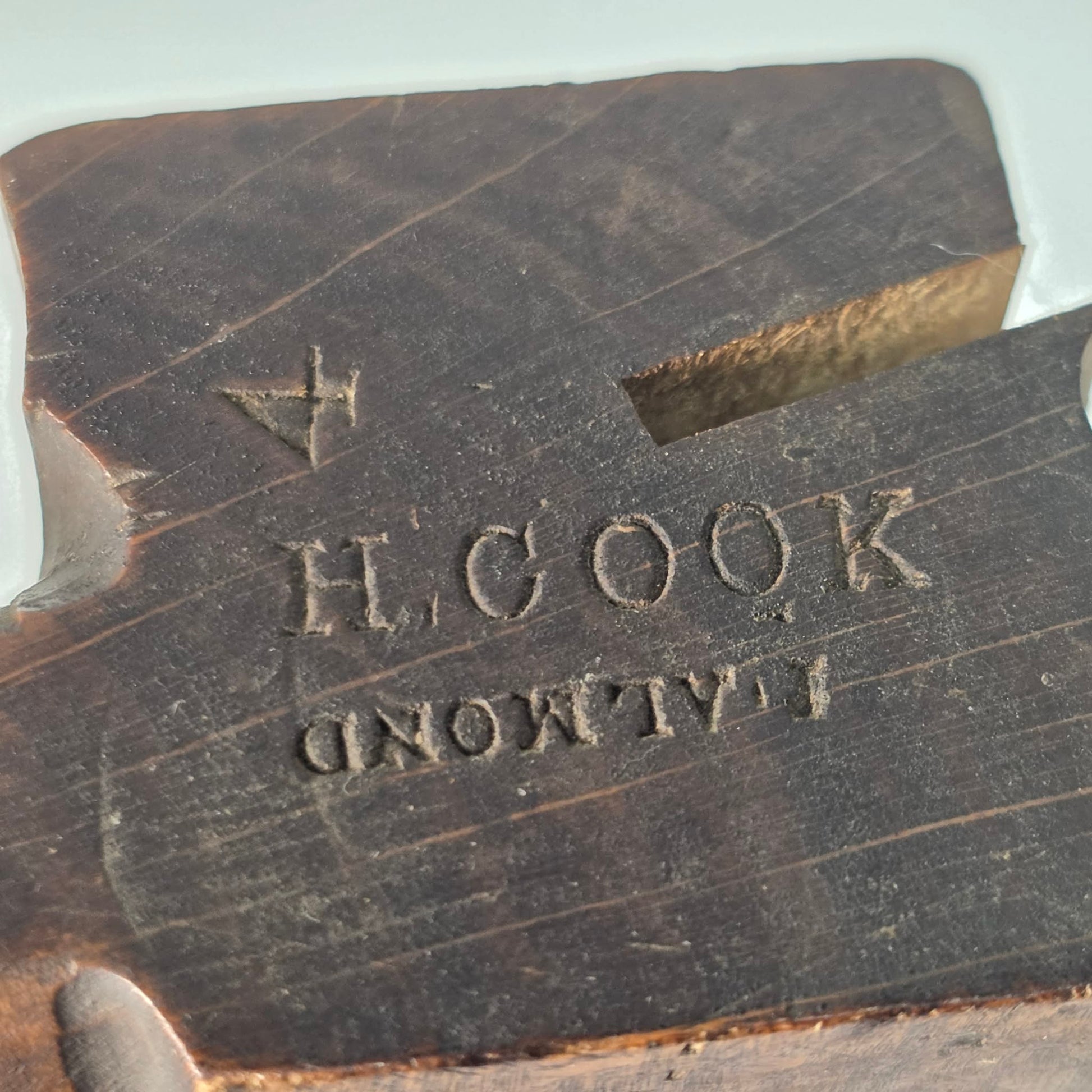 Antique H. Cook Beading Plane 9.5” | Vintage Woodworking Tool Signed I. Almond