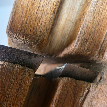 Antique J. Dawson Montreal tongue and groove wooden molding plane match set.
