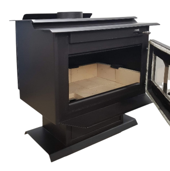 Large Jacuzzi Air Tight Wood Stove Glass View Doors - Wainfleet Trading Post