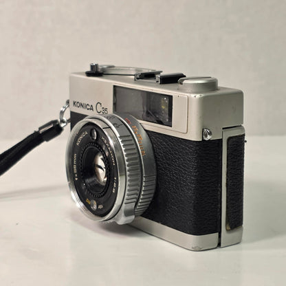 Vintage Konica C35 Hexanon 35mm Film Camera – Street Photography
