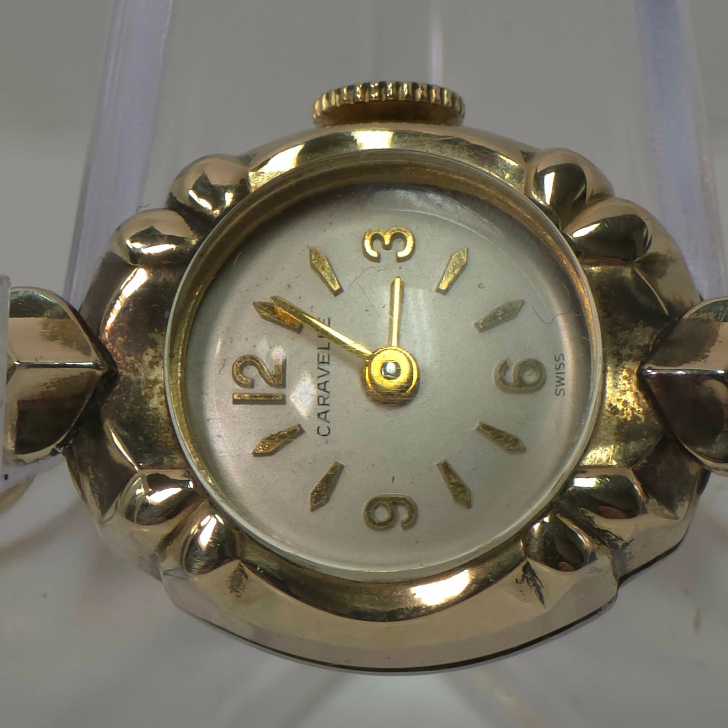 Ladies Bulova Caravelle Gold Filled Wristwatch 1950s Vintage Timepiece Original Case