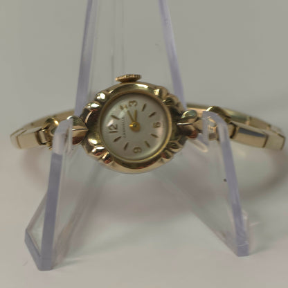 Ladies Bulova Caravelle Gold Filled Wristwatch 1950s Vintage Timepiece Original Case