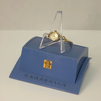Ladies Bulova Caravelle Gold Filled Wristwatch 1950s Vintage Timepiece Original Case