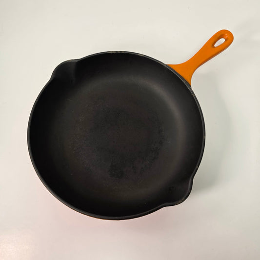 Vintage Le Creuset #23 Saucepan Fire Orange Cast Iron Pan