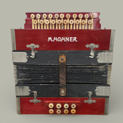 Antique M. Hohner 8-Bass Button Accordion – G-C Chord