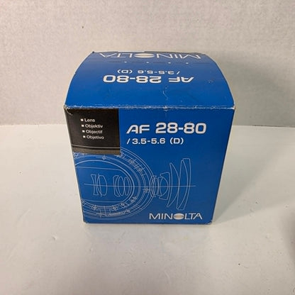 Minolta Maxxum AF 28–80mm f/3.5–5.6D Camera Lens