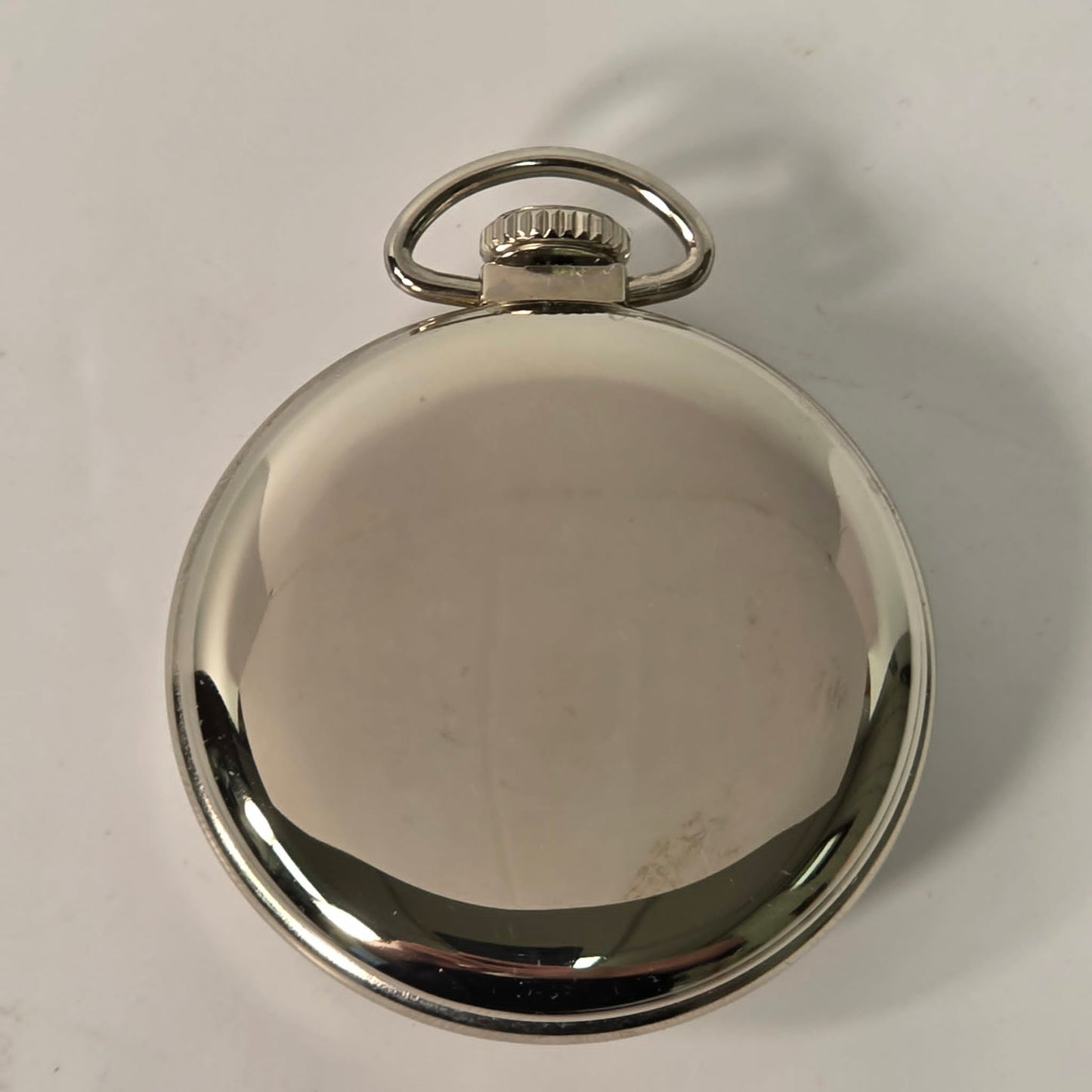 Vintage NAWCC Lake Erie Chapter 28 pocket watch in original cardboard packaging, 32nd National Convention Ohio, mint condition collectible watch.