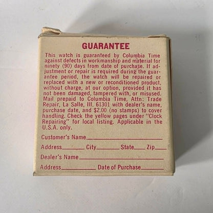Vintage NAWCC Lake Erie Chapter 28 pocket watch in original cardboard packaging, 32nd National Convention Ohio, mint condition collectible watch.