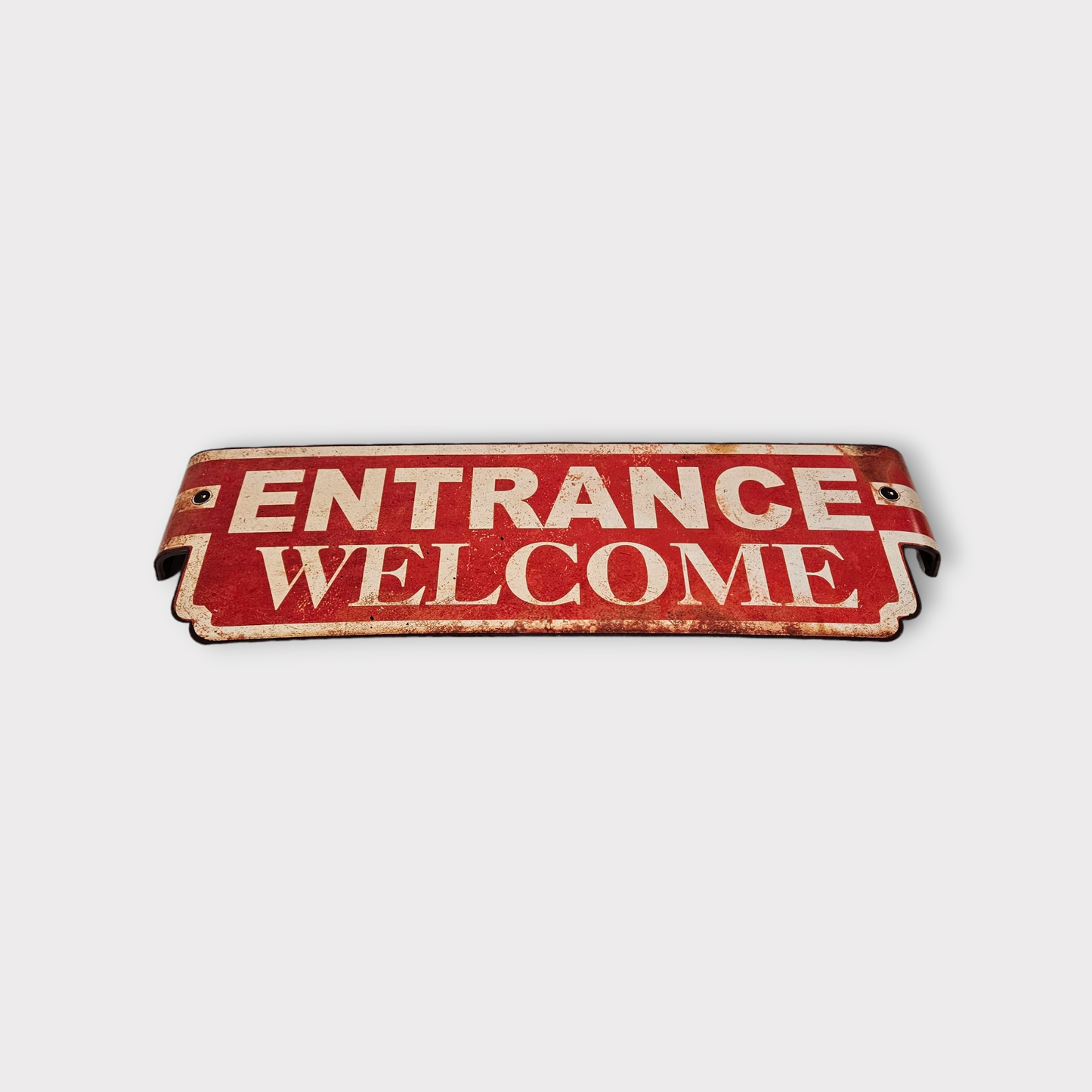 Entrance Welcome Metal Sign