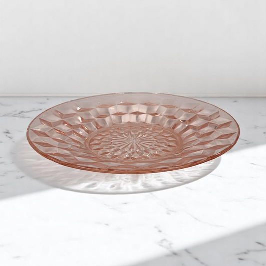 Vintage Small  Pink Depression Glass Jeanette Glass 6" Candy Dish